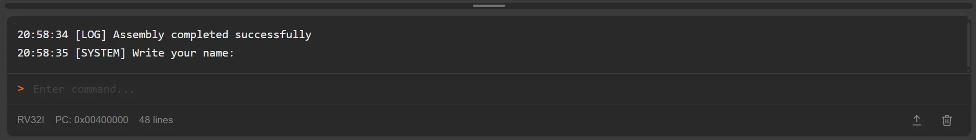 Console resizing bar